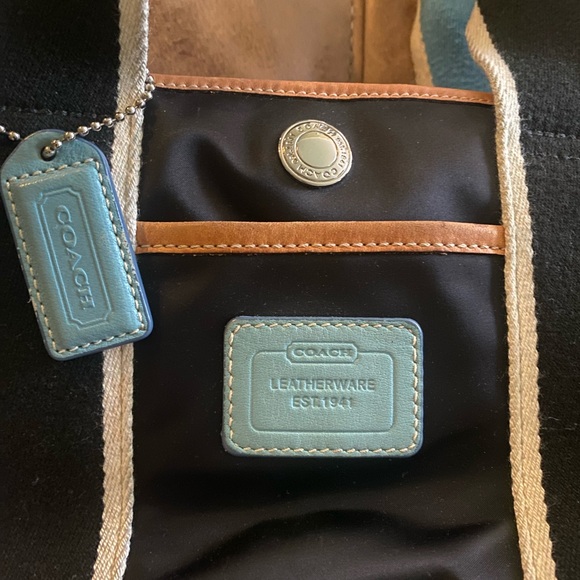 Vintage Coach Mini Hampton Sateen Tote - Picture 4 of 9